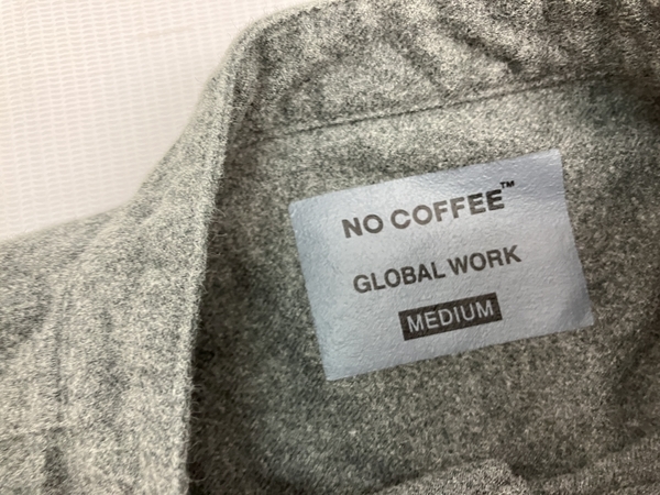 【1円】 GLOBAL WORK NO COFFEE ノーカラー ロングシャツ 2枚 帽子 セット 古着 中古 C8481679_画像7