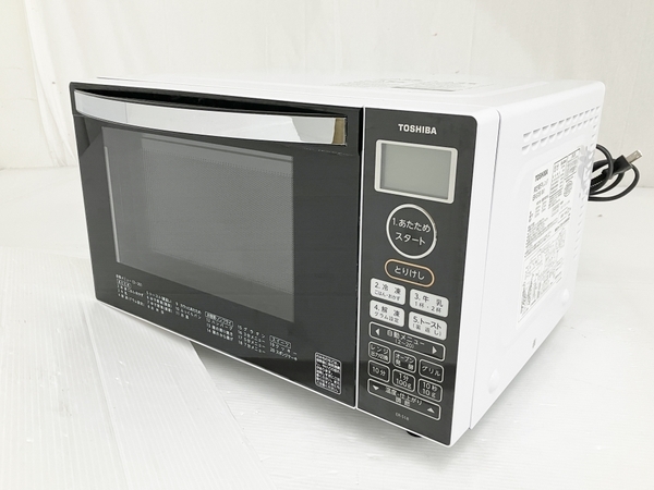 TOSHIBA ER-S18 電子レンジ オーブン フラット庫内 グリル 2020年製 東芝 中古 O8532022_画像1