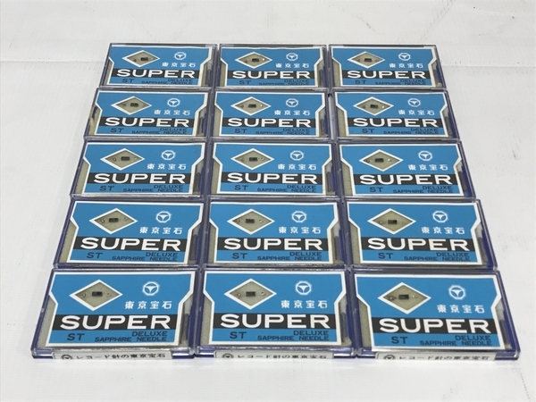 【1円】 東京宝石 SUPER ST DELUXE SAPPHIRE NEEDLE レコード 針 15個 交換針 長期 保管品 ジャンク F8529403_画像1