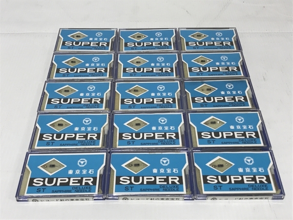 【1円】 東京宝石 SUPER ST DELUXE SAPPHIRE NEEDLE レコード 針 15個 交換針 長期 保管品 ジャンク F8529400_画像1