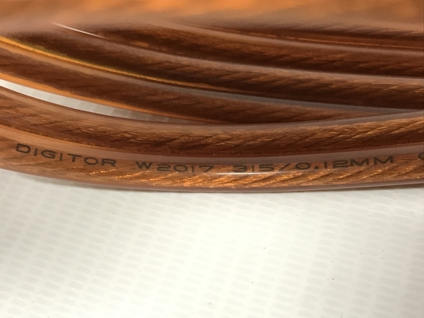 【1円】 DiGITOR W2017 315/0.12MM O.F.C SPEAKER CABLE 約 3M × 2本 スピーカー ケーブル 中古 F8522516_画像4
