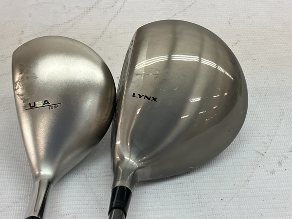 【1円】 LYNX USA STD TOUR 9.5° Lynx BLACK CAT Tour Forged Beta Ti 9.5° ドライバー 2本 リンクス ゴルフクラブ 中古 C8371539_画像2