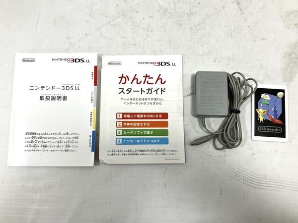 Nintendo ニンテンドー SPR-001 3DS LL 本体 RED×BLACK タッチペン欠品 ゲーム機 任天堂 中古 H8585303_画像2