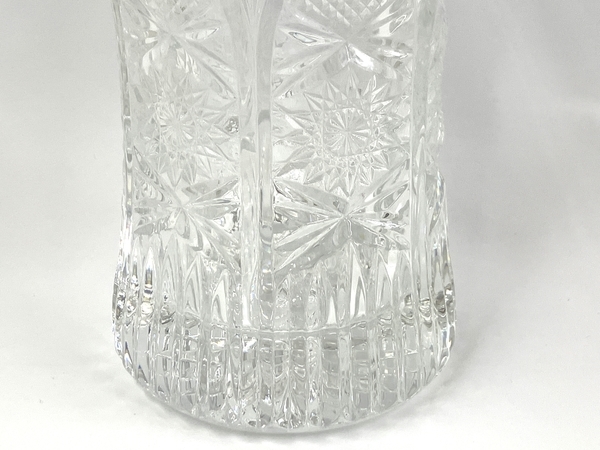 【1円】 HOYA CRYSTAL フラワーベース 花瓶 ガラス ホヤクリスタル 中古 T8449779_画像7