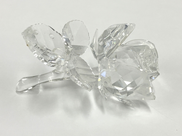 スワロフスキー Swarovski 薔薇 箱なし 置物 オブジェ 中古 T8437939の画像4