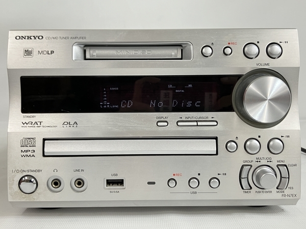 ONKYO FR-N7EX D-N7EX CD MD チューナーアンプ コンポ オーディオ 音響 訳有 N8572905_画像2