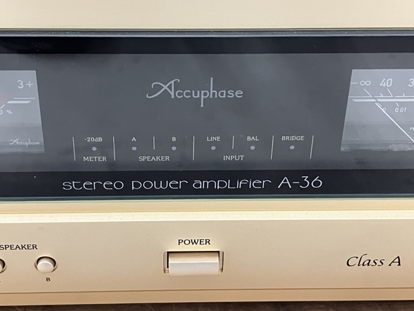 Accuphase アキュフェーズ A-36 純A級 ステレオ パワーアンプ オーディオ 音響機器 中古 美品 N8531459_画像8