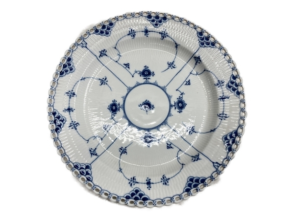 Royal Copenhagen ブルーフルーテッド フルレース 大皿 プレート 33.5cm ロイヤルコペンハーゲン 食器 中古 W8469692_画像1