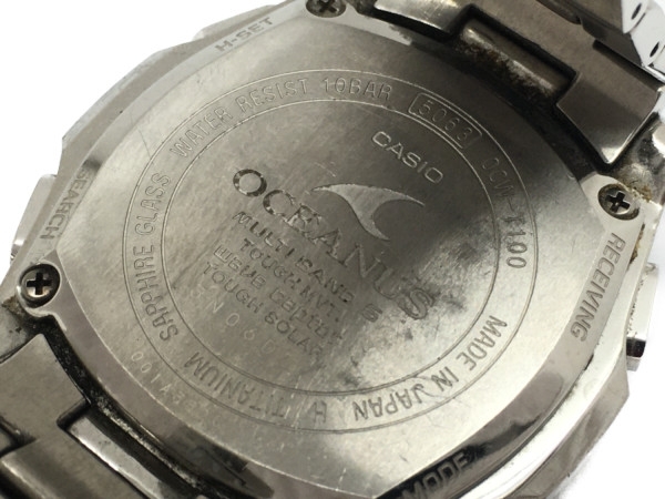 CASIO カシオ OCEANUS オシアナス OCW-T100 デイト ソーラー メンズ 腕時計 ジャンク Y8524756_画像6