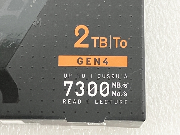 WD_Black SN850X NVMe SSD WDS200T2XHE 2TB ウエスタンデジタル 未使用 S8085220_画像3