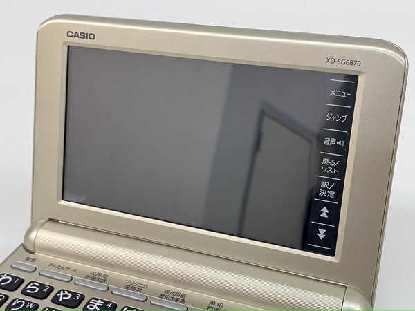 CASIO EX-word XD-SG6870GD オリジナルモデル 家庭医学大事典 手書き入力 最新決定版 カシオ電子辞書 中古 美品 Z8584366_画像6