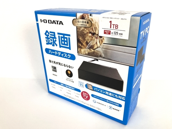 IO DATA HDD-UT1K テレビ録画 パソコン 両対応 外付け ハードディスク 中古 Y8596953_画像2