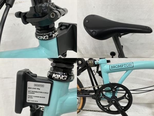 BROMPTON S6L BLK EDITION 2020年モデル / 折りたたみ 自転車 6段変速 キャリアレス仕様 カスタム品 中古 良好 H8585132_画像7