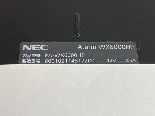 NEC Aterm WX6000HP PA-WX6000HP 無線 Wi-Fi LAN ルーター 中古 N8586923の画像5