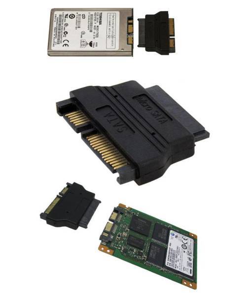 新品　7日保証 / 税0円 1.8インチ HDD/SSD 用 MicroSATA→SATA　変換アダプター送料無料_画像1