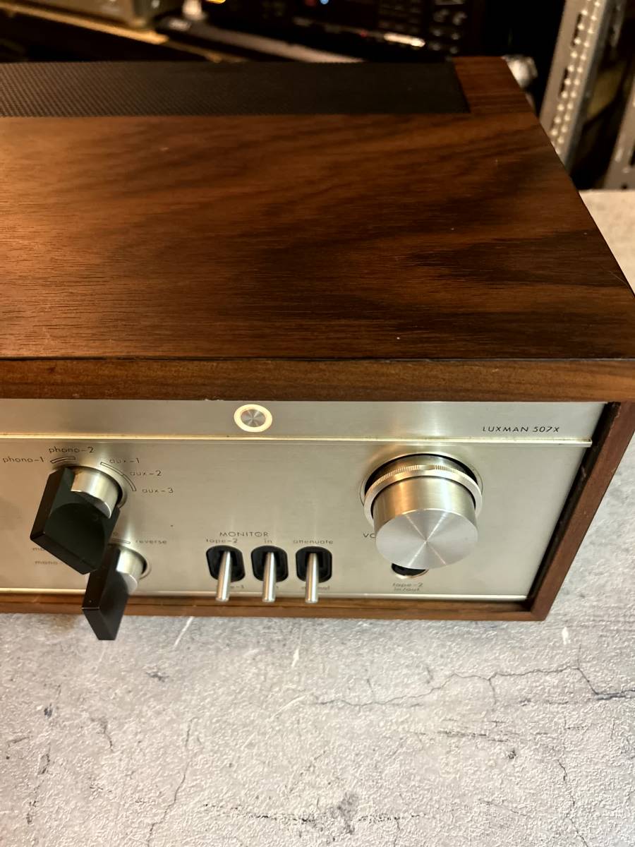 LUXMAN　L-507　昭和のおじさんは知らないグレードアップ済み!! 　しかも3か所！！　整備済　動作OK　★激安出品★ _画像3