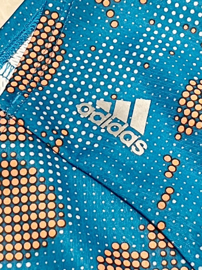 【百貨店にて購入】アディダス　Tシャツ　ジョギング　軽量　ブルー　高級　新品未使用　半袖 トップス カットソー 半袖Tシャツ