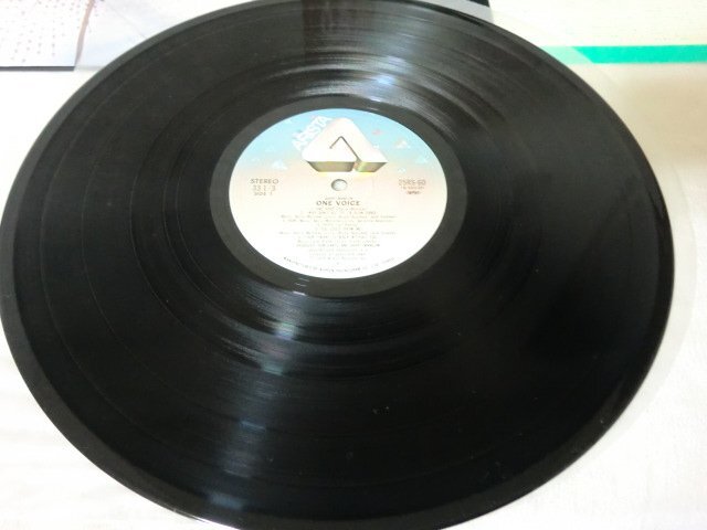 (AG)何点でも同送料 LP/レコード/帯付/概良盤/バリー・マニロウ「ワン・ヴォイス」BARRY MANILOW ONE VOICE/ 25RS-60の画像3