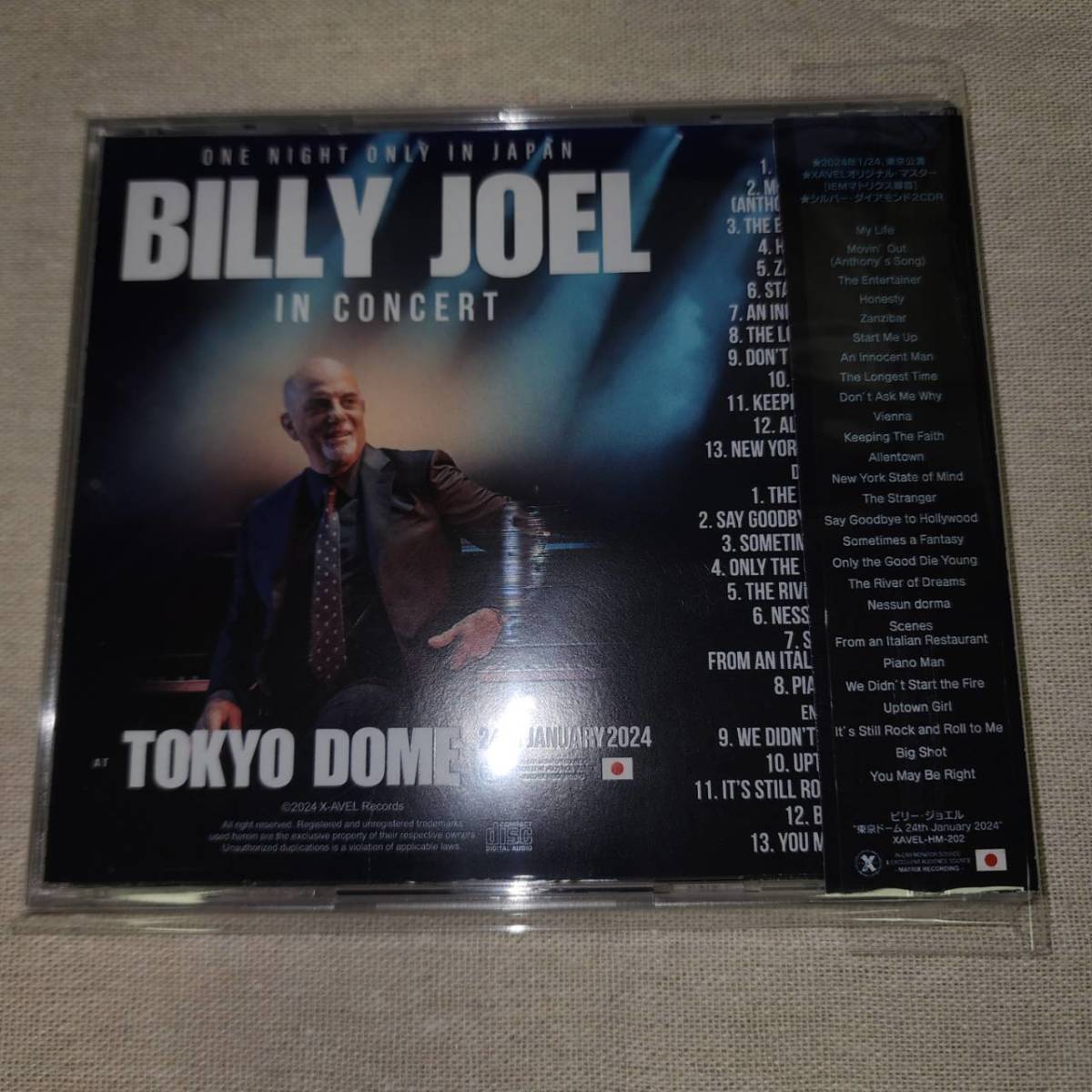 Billy Joel (2CD＋ボーナス) At Tokyo Dome 24th January 2024 ◎XAVELレーベル◎ 限定盤_画像2