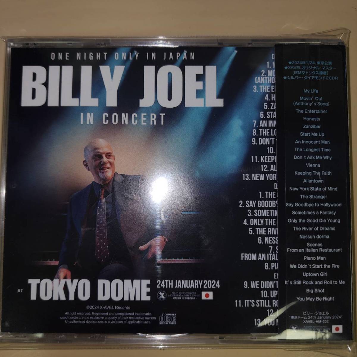 Billy Joel (2CD＋ボーナス) At Tokyo Dome 24th January 2024 ☆XAVEL☆ 限定盤_画像2