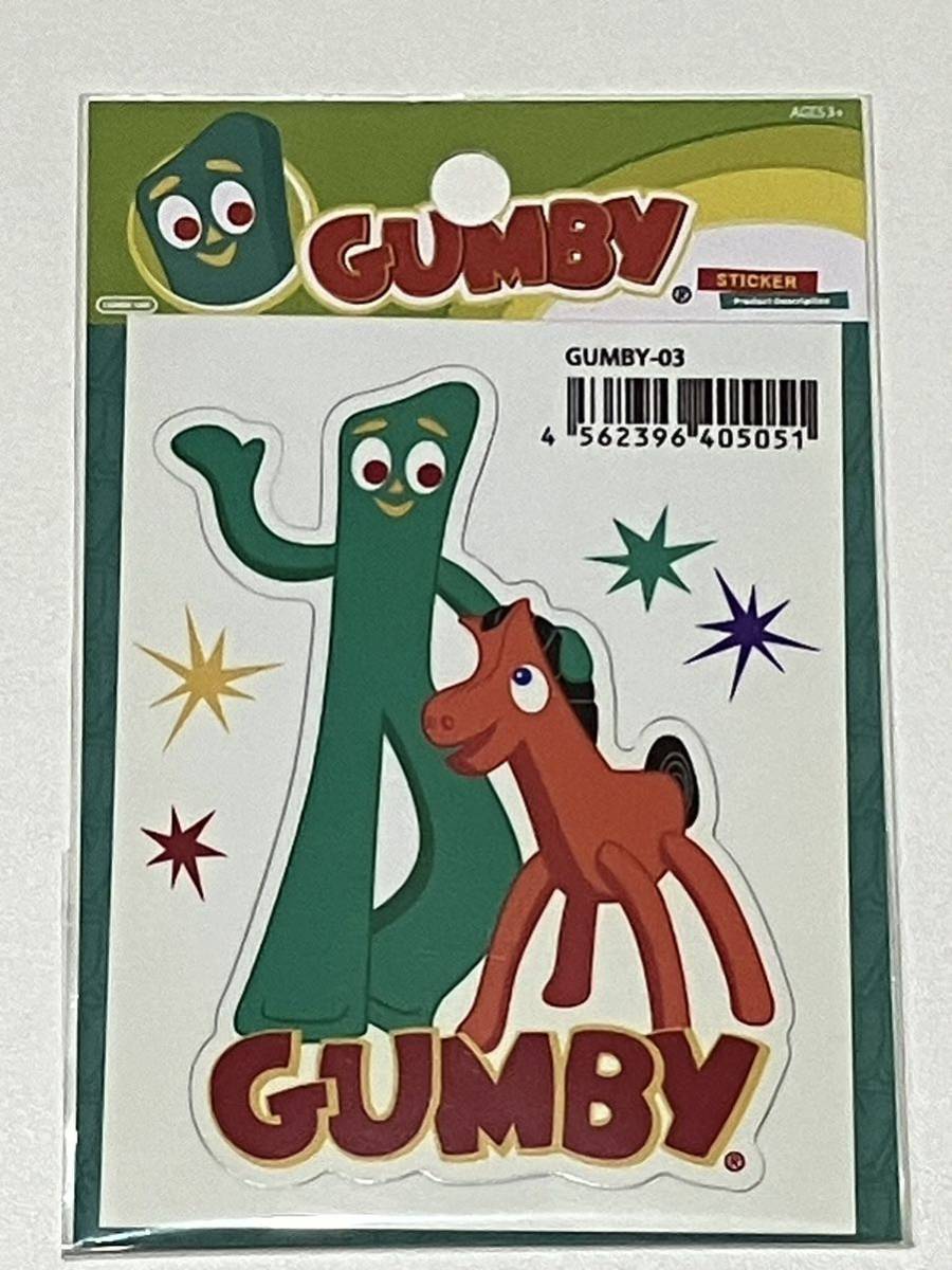 GUMBY/ステッカー/クレイアニメ/ガンビー&ポーキー/アメリカ_画像1