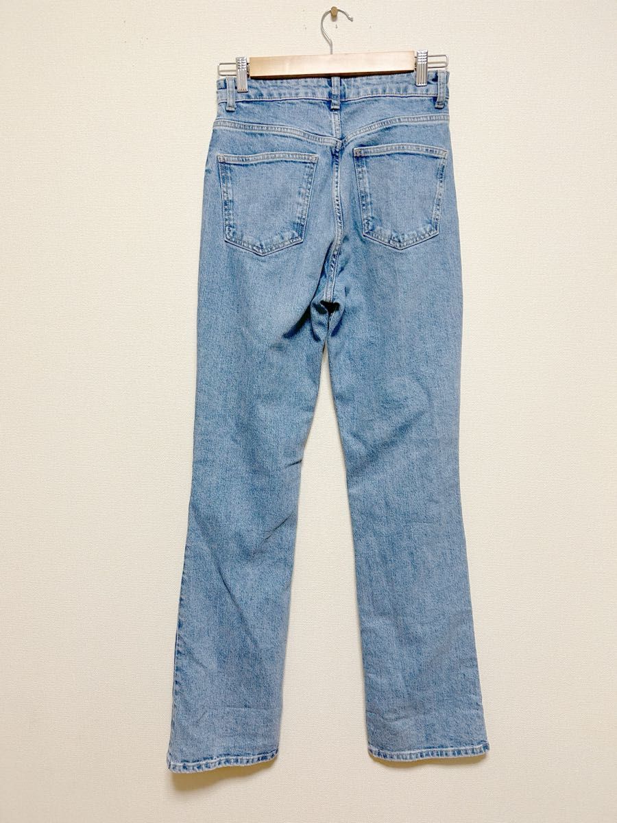 【新品タグ付き】ZARA ザラ ハイライズブーツカットデニム サイズ36 ジーンズ パンツ JEANS ブルー 完売品 脚長 美脚