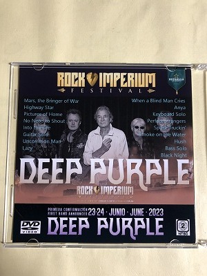 DEEP PURPLE DVD VIDEO ROCK IMPERIUM FEST CARTAGENA 2023 1枚組　同梱可能_画像2