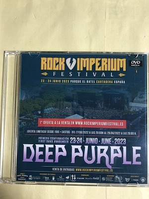 DEEP PURPLE DVD VIDEO ROCK IMPERIUM FEST CARTAGENA 2023 1枚組　同梱可能_画像1