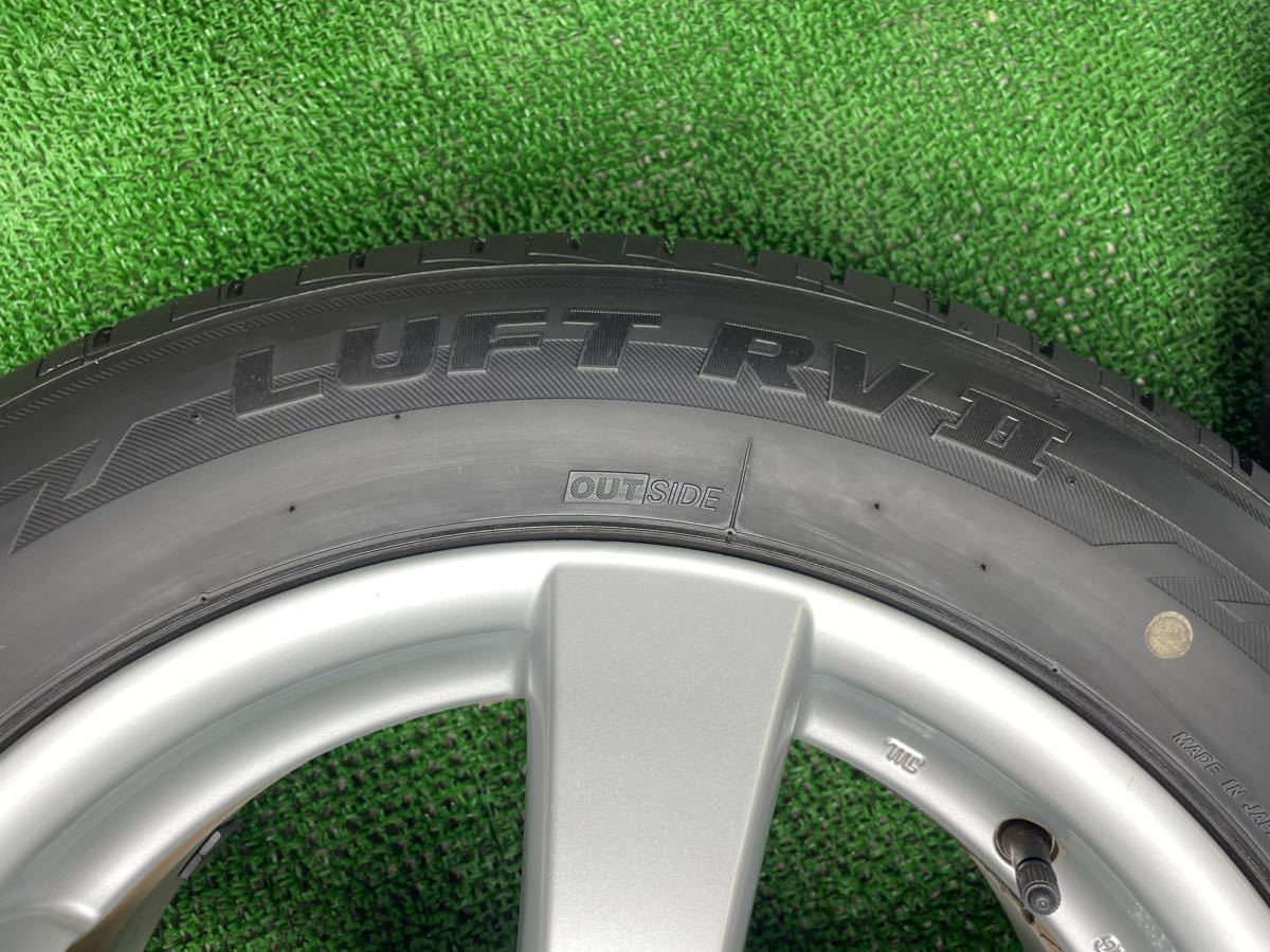 バリ溝 ラジアルタイヤ GRASS CF 5本スポークホイール 16インチ6.5J +48 5H PCD114.3 205/60R16 BRIDGESTONE LUFT RV Ⅱ 2022年8周製造 _画像7