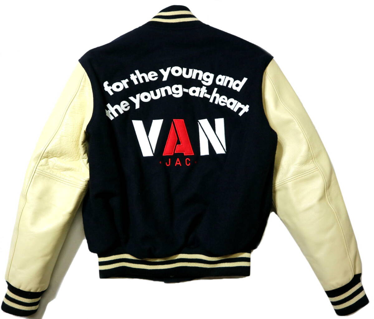  прекрасный товар!* сделано в Японии VAN JAC Van ja Kett рукав кожа куртка *L размер ( рост 176-178 см ранг )