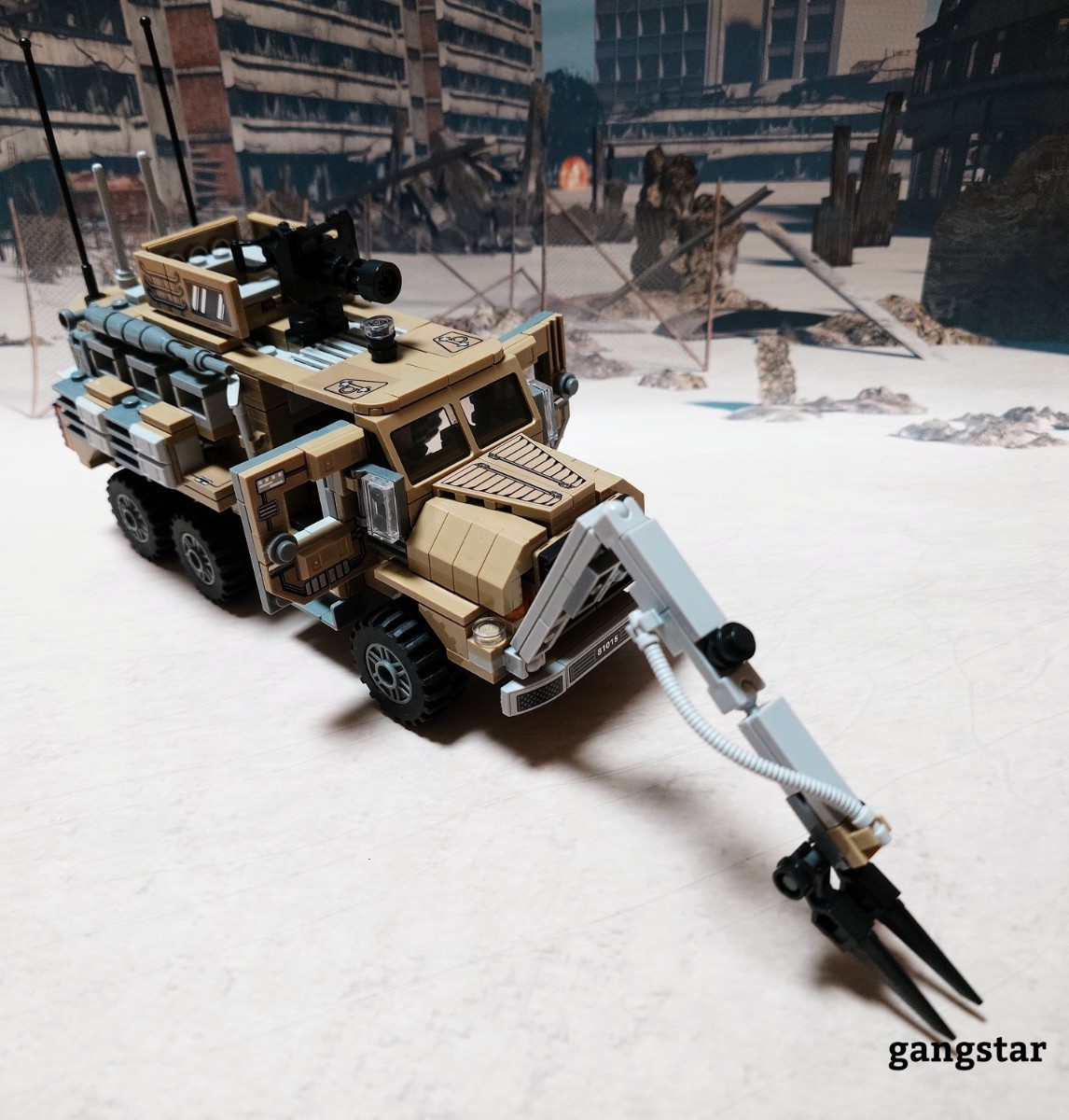 【国内発送 レゴ互換】クーガーMRAP 装甲車 アーム付き ミリタリーブロックの画像7