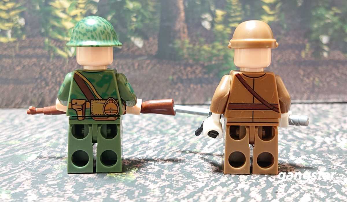 【国内発送 レゴ互換】日本軍兵士６人&アクセサリーセット ミリタリーブロック_画像8
