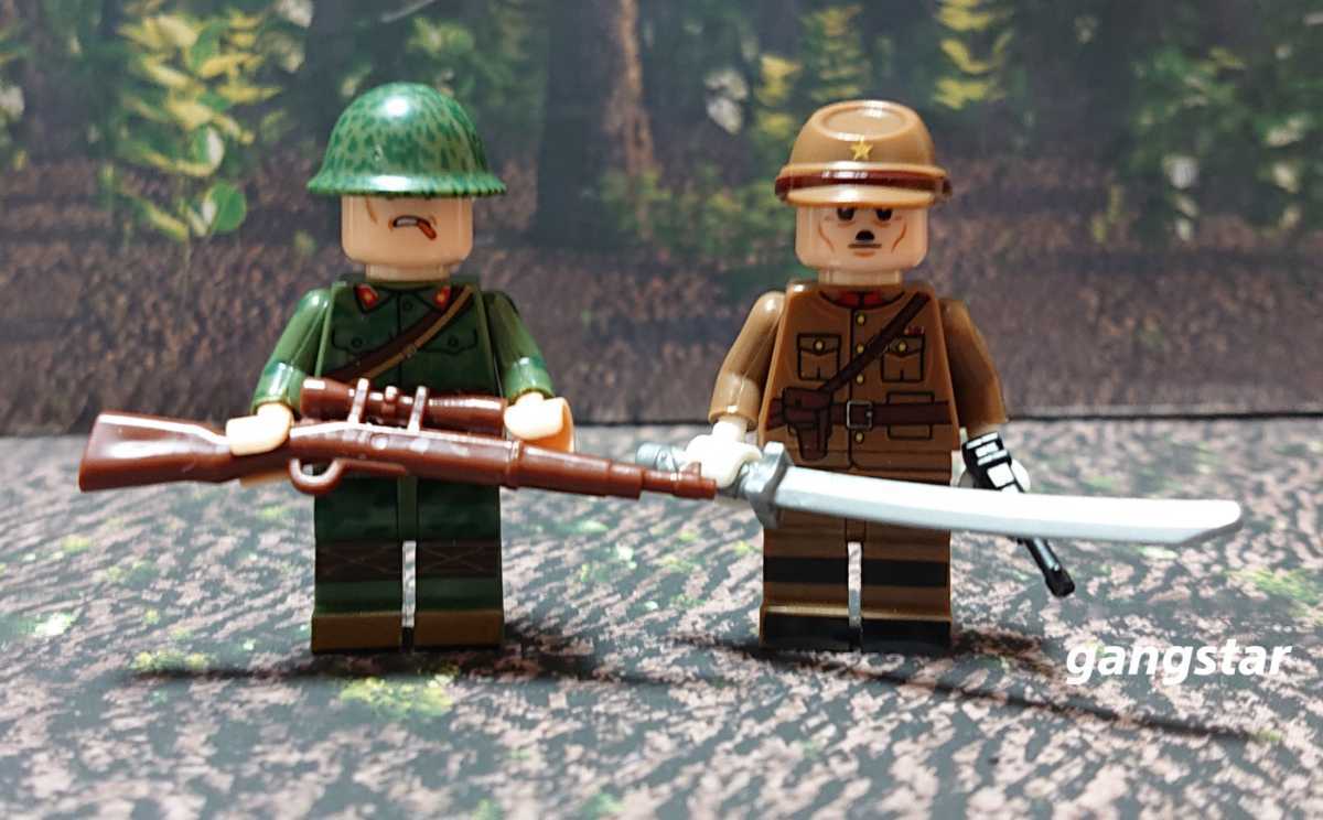 【国内発送 レゴ互換】日本軍兵士６人&アクセサリーセット ミリタリーブロック_画像7