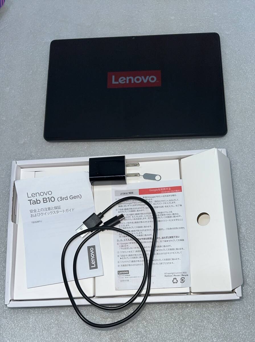 1円から～720344 Lenovo Tab B10 3rd Gen タブレット (10.1インチ IPSパネル Unisoc T610 3GB 32GB Webカメラ )ジャンク品4571592713426_画像3