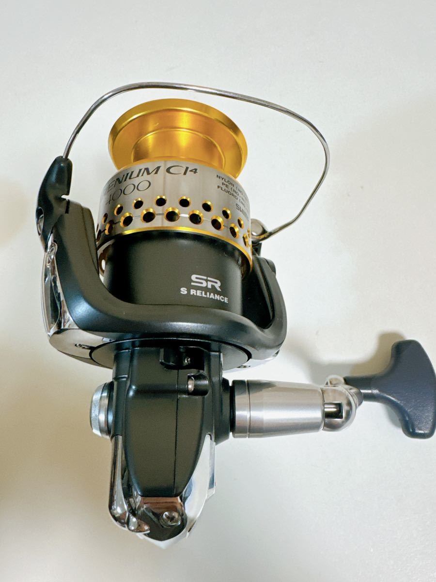 美品 シマノ 09 レアニウム CI4 4000 替えスプール付き SHIMANO 美品 シマノ 09 レアニウム CI4 4000 替えスプール付き SHIMANO
