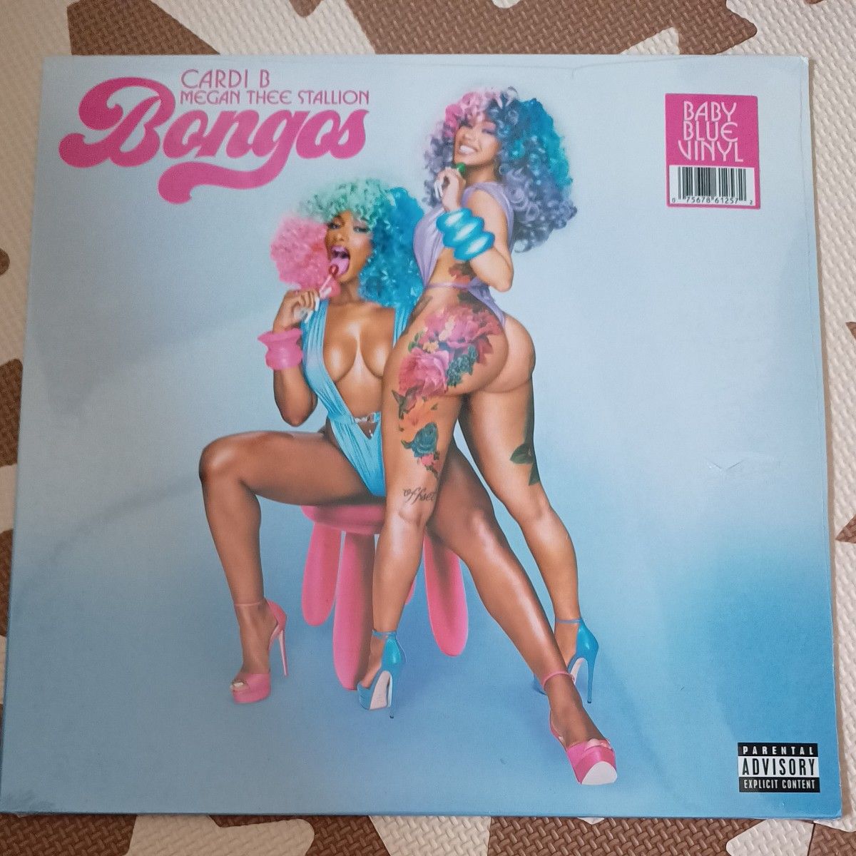 BONGOS Cardi B feat. Megan Thee Stallion Baby Blue 12” Vinyl US 