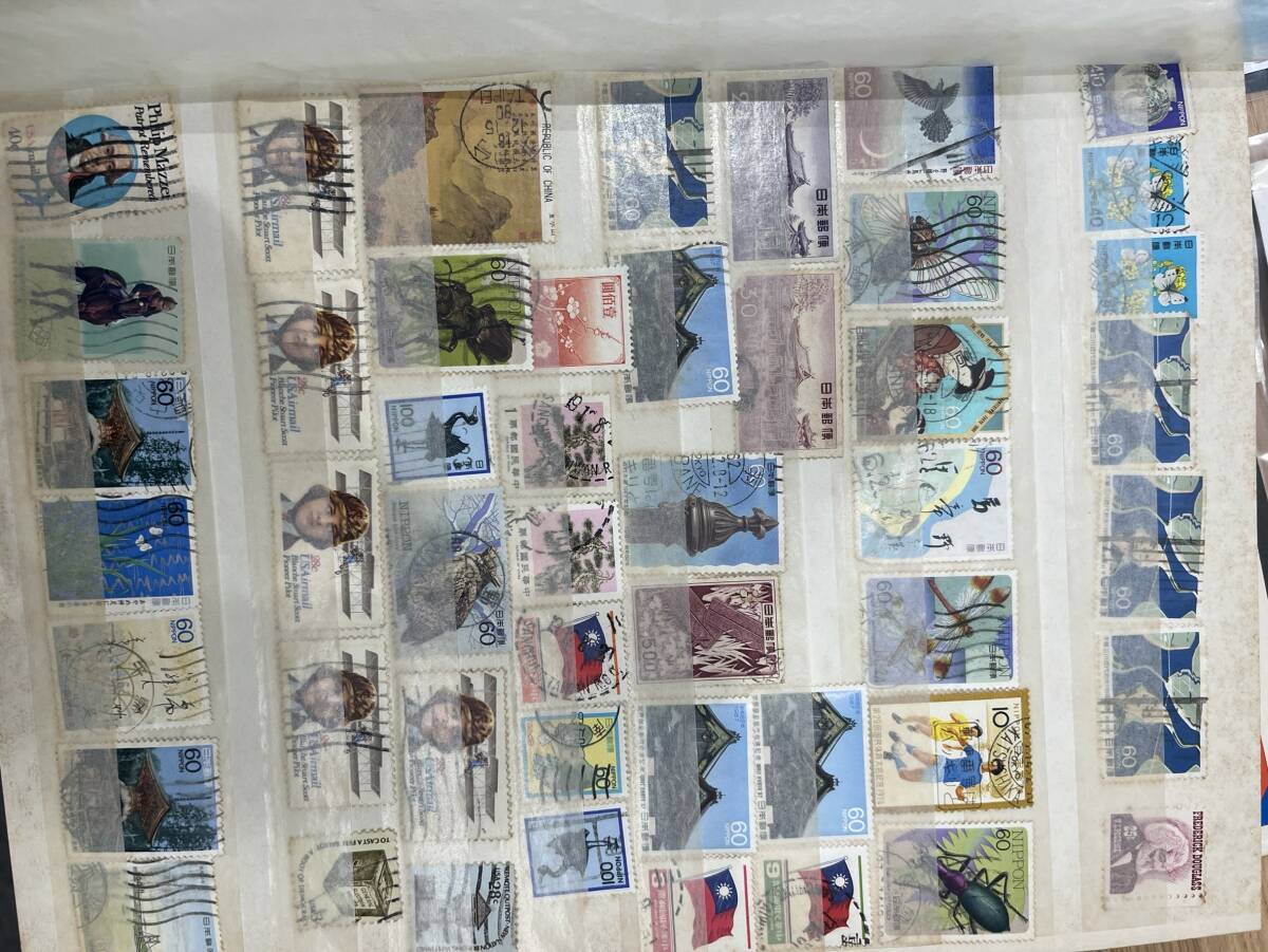 【JV5662a】海外切手おまとめ 中国切手 コレクション ビンテージ 保管品 消印付きあり コレクター 蒐集 歴史 海外切手 大量 一円スタート_画像9