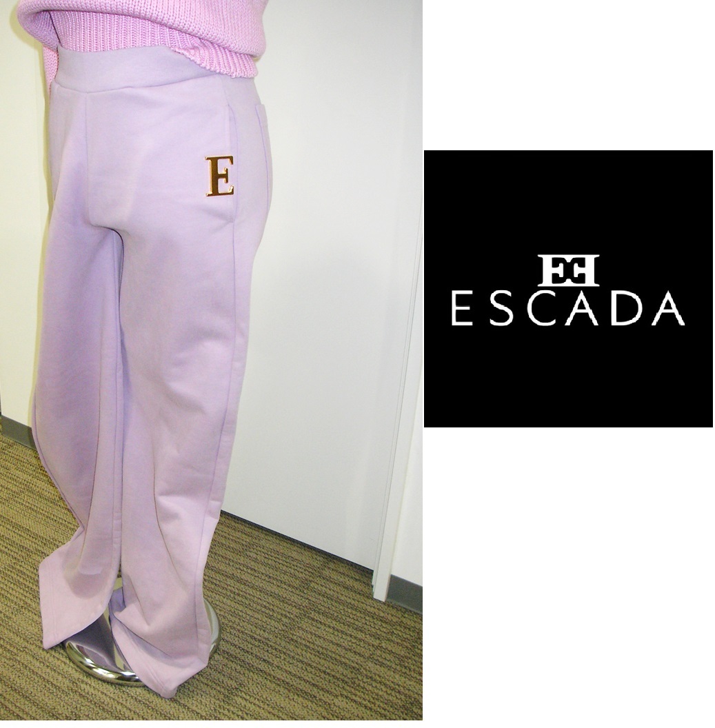 [ новый товар ]ESCADA( Escada ) тренировочный джерси верх и низ спортивный одежда приятный .. салон надеты модный пижама модный брюки 