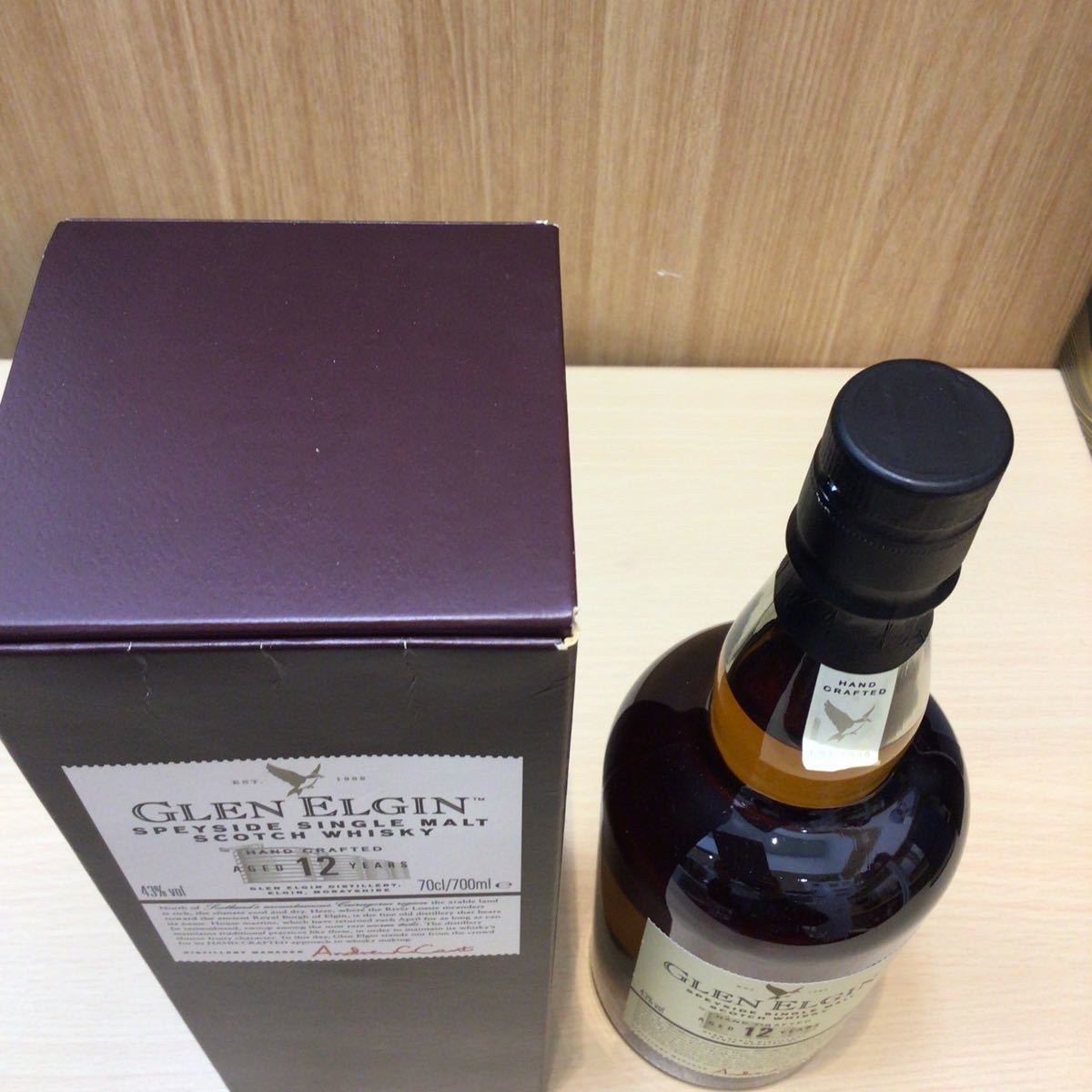 古酒 未開栓 GLEN ELGIN 12年 グレンエルギン シングルモルトスコッチウイスキー 700ml 43% 箱付 _画像4