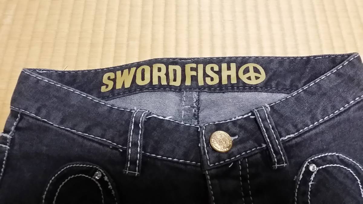 SWORD FISH★ハート型 ポケット デニム パンツМ_画像7