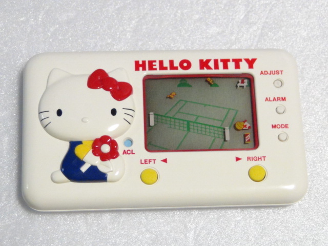  Junk Tommy Hello Kitty tennis school TENNIS SCHOOL TOMY HELLO KITTY made in Japan retro game lsi lcd electron game 