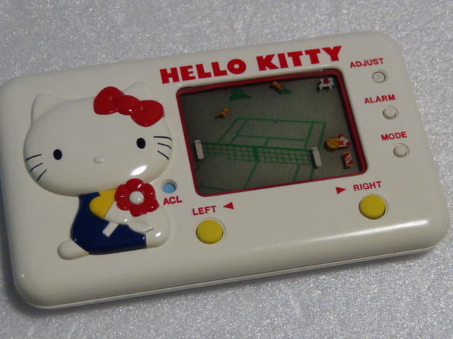  Junk Tommy Hello Kitty tennis school TENNIS SCHOOL TOMY HELLO KITTY made in Japan retro game lsi lcd electron game 