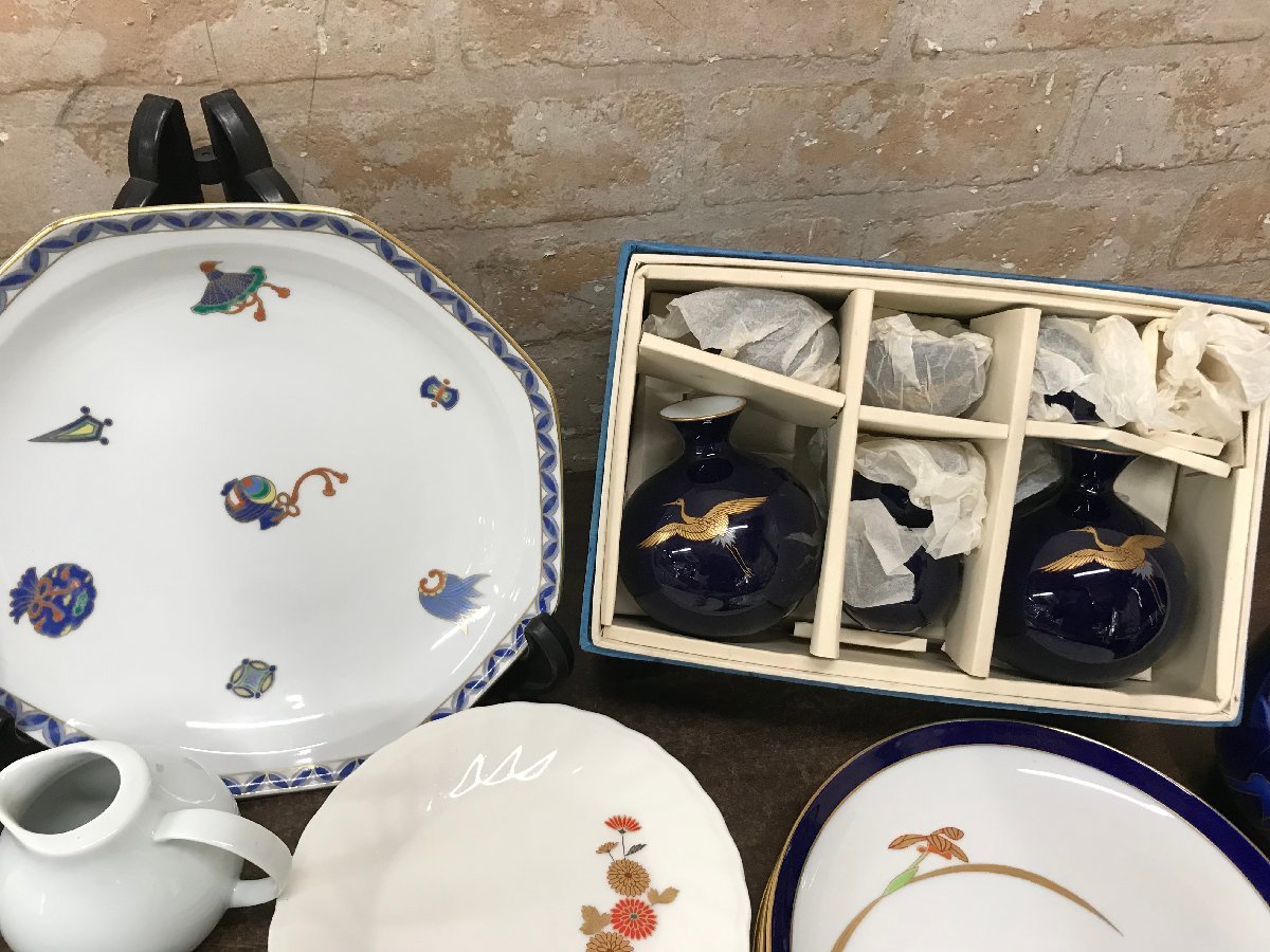 ☆中古品☆香蘭社　深川製磁　酒器セット　湯呑　花瓶　銘々皿　コーヒーカップ　等_画像4