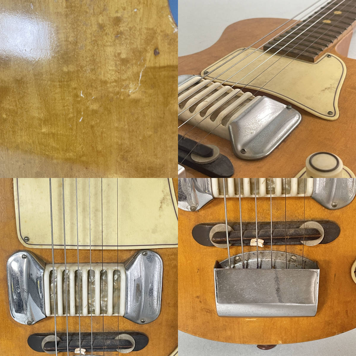 テスコ 初期モデル J1 ジャンク 1954年製 レスポールタイプ エレキギター J1 B1Teisco ビンテージギター_画像7