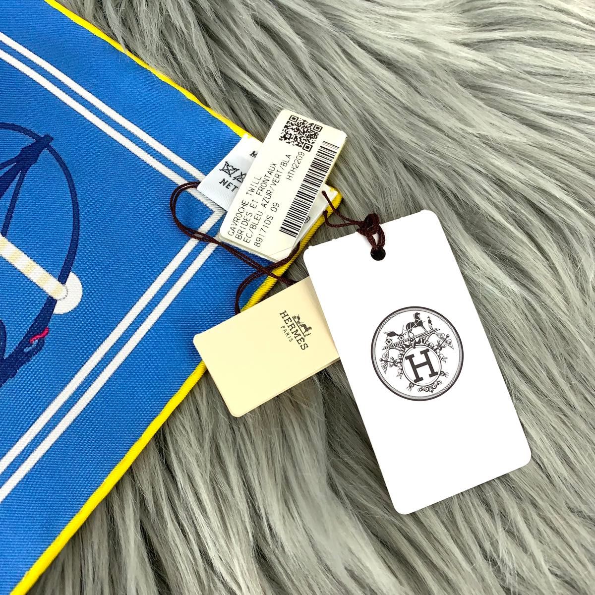 HERMES エルメス スカーフ カレ45 42×42 タグ付き ハンカチ HERMES エルメス スカーフ カレ45 42×42 タグ付き ハンカチ