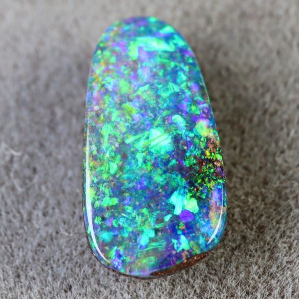 1.270ct 天然ボルダーオパール オーストラリア 遊色抜群 最高品質〔Australia Boulder opal 宝石 jewelry natural 裸石 loose ルース〕_画像1