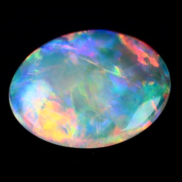 1.150ct 天然ホワイトオパール オーストラリア 遊色抜群 最高品質 〔Australia White opal 宝石 jewelry loose ルース natural 天然〕_画像4