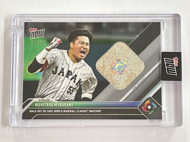 【村上宗隆】2023 Topps Now WBC 日本代表 準決勝 実使用 ベースカード /99 ヤクルト