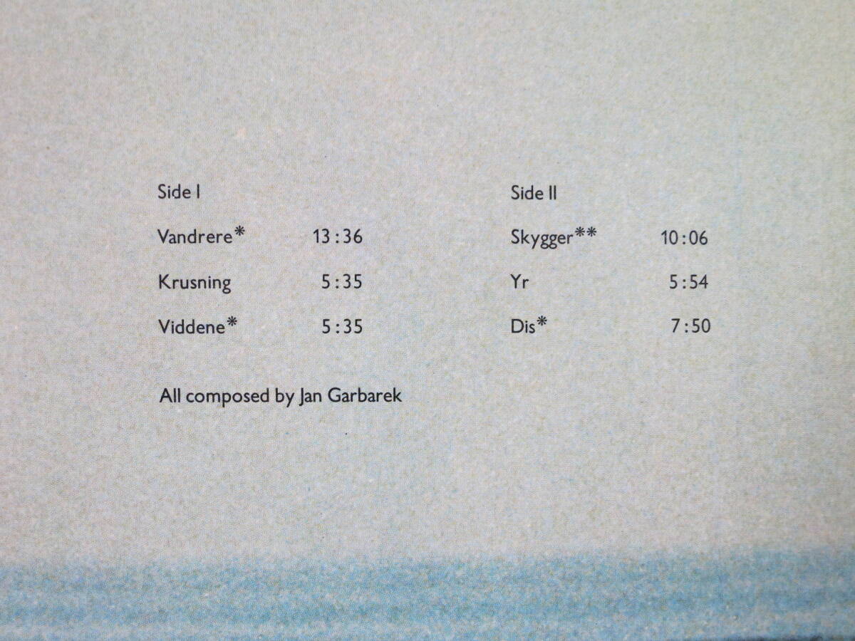 Jan Garbarek 「Dis」ECM1093西ドイツ盤 中古美品 ワンオーナー(ヤン・ガルバレク、ラルフ・タウナー)送料無料の画像4