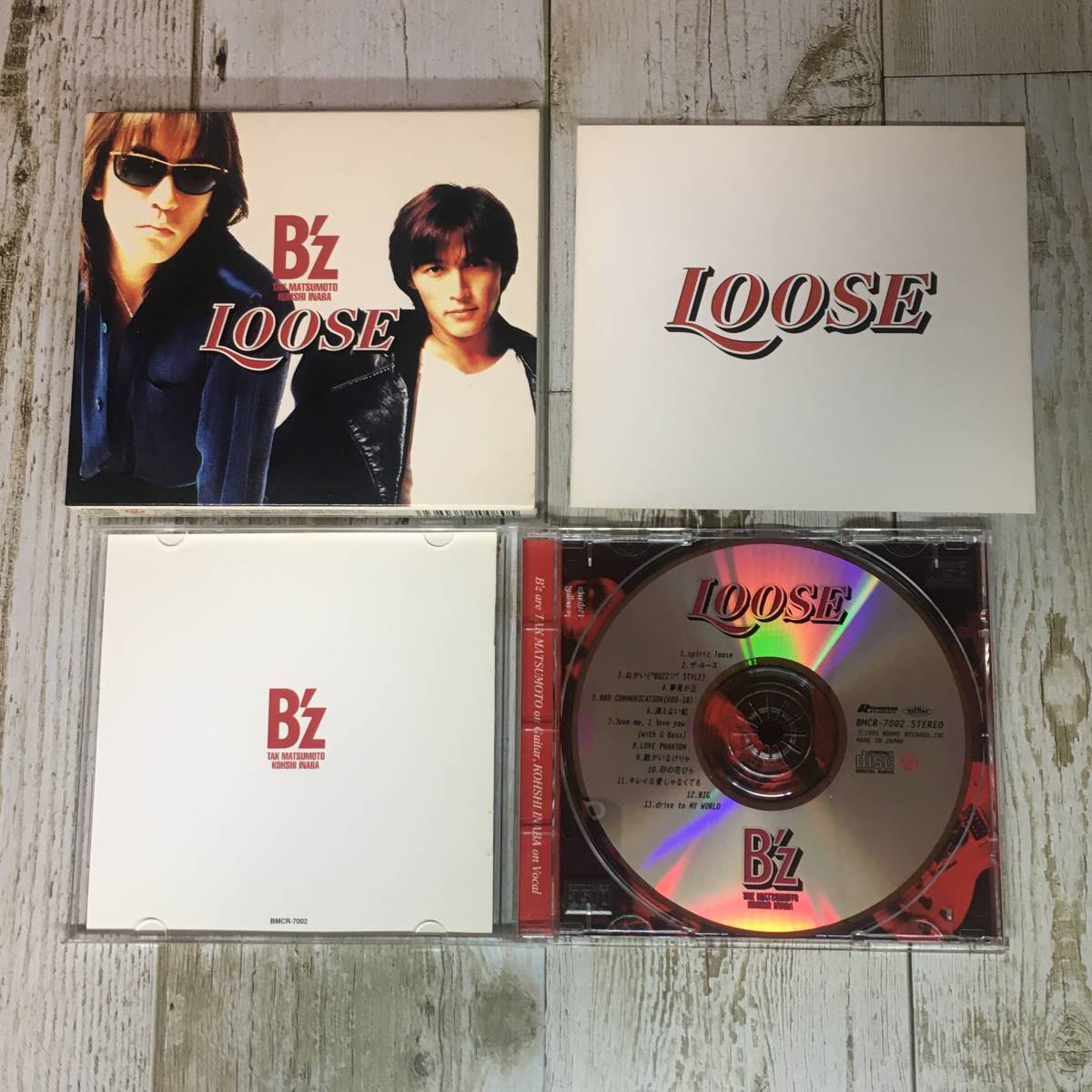 Mg0121 (中古CD)B'z 7枚セット: IT’S SHOWTIME!! / GO FOR IT,BABY / WICKED BEAT / LOOSE / Brotherhood / The Best Pleasure / Treasure_LOOSE